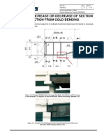 Beams With Increase or Decrease of Section Reduction From Cold Bending