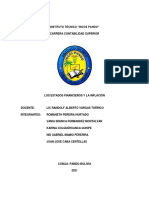 La Inflacion y Los Estados Financieros