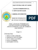 analisis de los articulos de la ley de comercio electronico