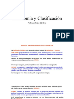 Taxonomía y Clasificación