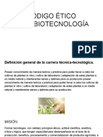 Código Ético Biotecnología