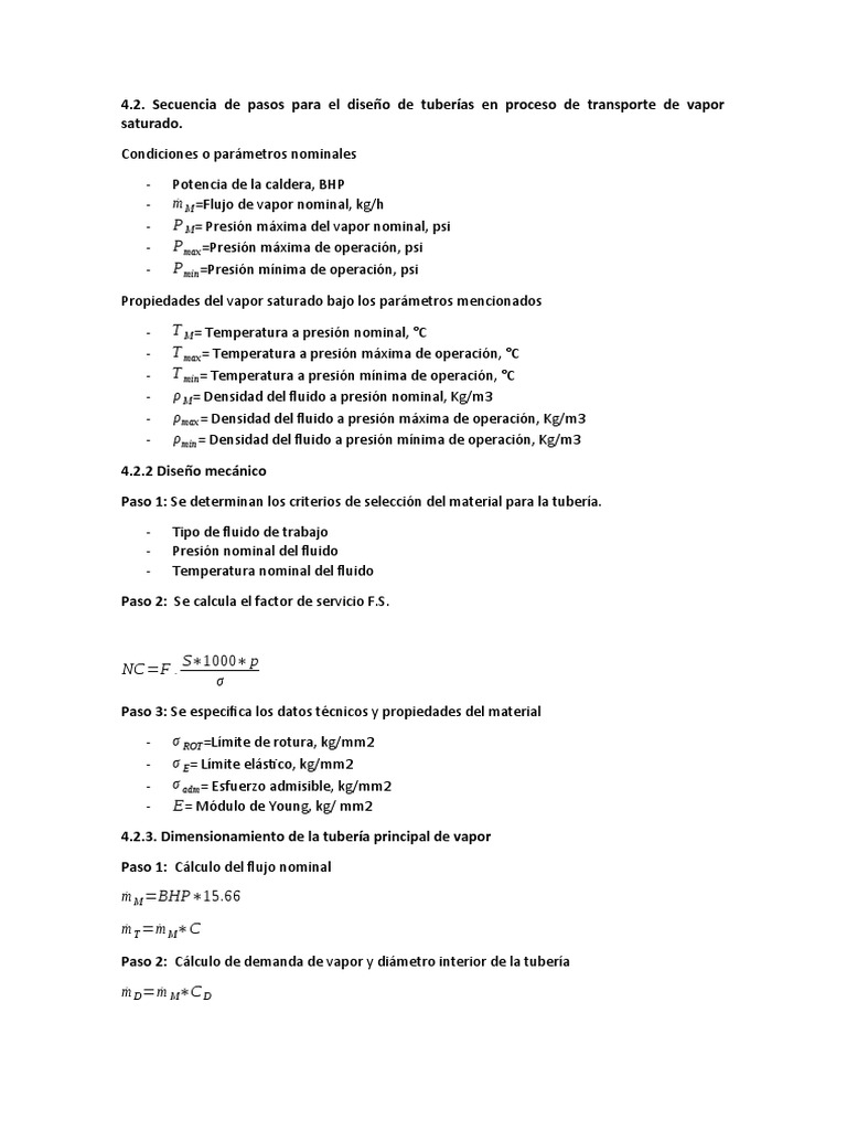 Formulario de Cálculo de Calderas PDF Aislamiento térmico Presión