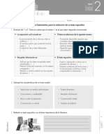 Hoja de Trabajo, Lengua y Literatura.