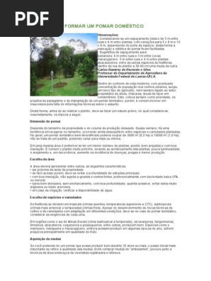 Nao E Dificil Formar Um Pomar Domestico Pdf Telephony Equipment Mobile Telecommunications User Equipment