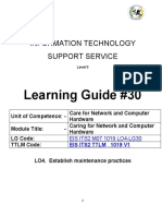 Learning Guide #30: Information Technology Support Service