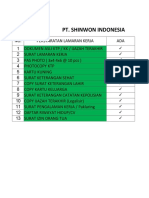 SHINWON - Document Lists For HR