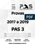 Provas Pas 3 (2017 A 2019)