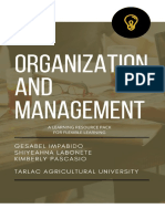 Organization and Management Approval