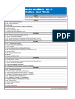 Calendário Acadêmico 2021.2 - Uninassau João Pessoa 02