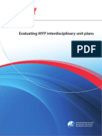 Evaluating MYP Interdisciplinary Unit Plans