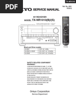 Onkyo TX-nr1010 SM Parts