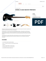 American Professional II Jazz Bass® Fretless - Electric Basses