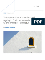 "Intergenerational Transfers and Ageing in Spain, An Analysis From 1970 To The Present" - Report 2 - CENIE