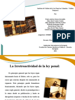 Ámbitos de Validez de La Ley Penal en Colombia - Validez Temporal