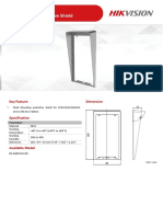 DS-KABV8113-RS Flush Mounting Protective Shield: Key Feature Dimension