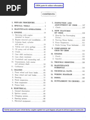 Honda CB500/CB550 Parts Diagrams | PDF
