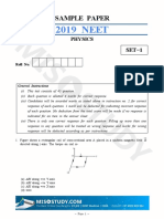 Neet 2019 Physics Sample Question Paper i