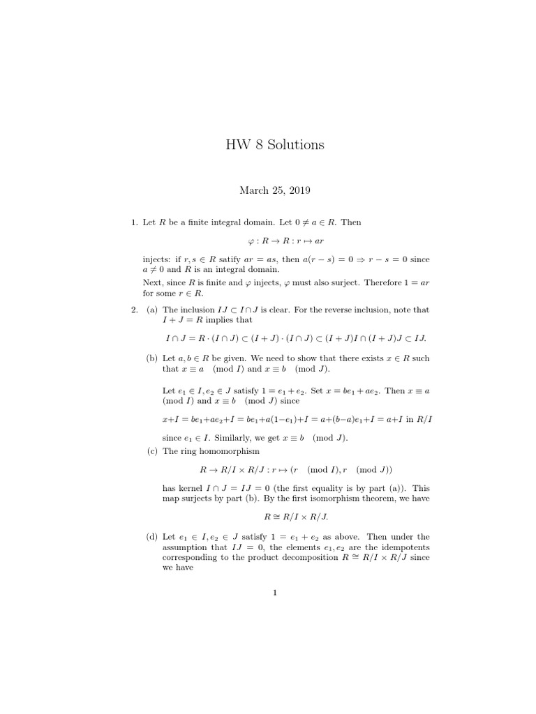 Analysis of Ring Theory Concepts and Properties Illustrated Through