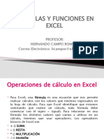 Formulas y Funciones en Excel