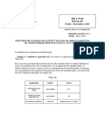 MT 2.74.10 (Llenado Tratamiento y Ensayos de Aceite Trafos)