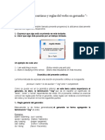 Reglas del gerundio -ing para el presente continuo en inglés