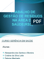 Resíduos de Serviço de Saúde