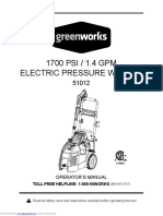 Greenworks Pressure Washer 51012