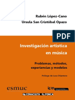 U1. Investigación Artística en Música - Lopez Cano