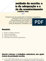 Heterogeneidade Da Escrita - A Novidade Da Adequação e A Experiência Do Acontecimento (CORRÊA, 2006)