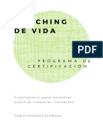 16 Certificado de Coaching de Vida Cuestionario para Encontrar Nuestras Creencias Limitantes