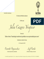 Certificado Julia Cazares Y