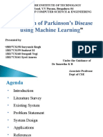 Detection of Parkinson's Disease Using Machine Learning