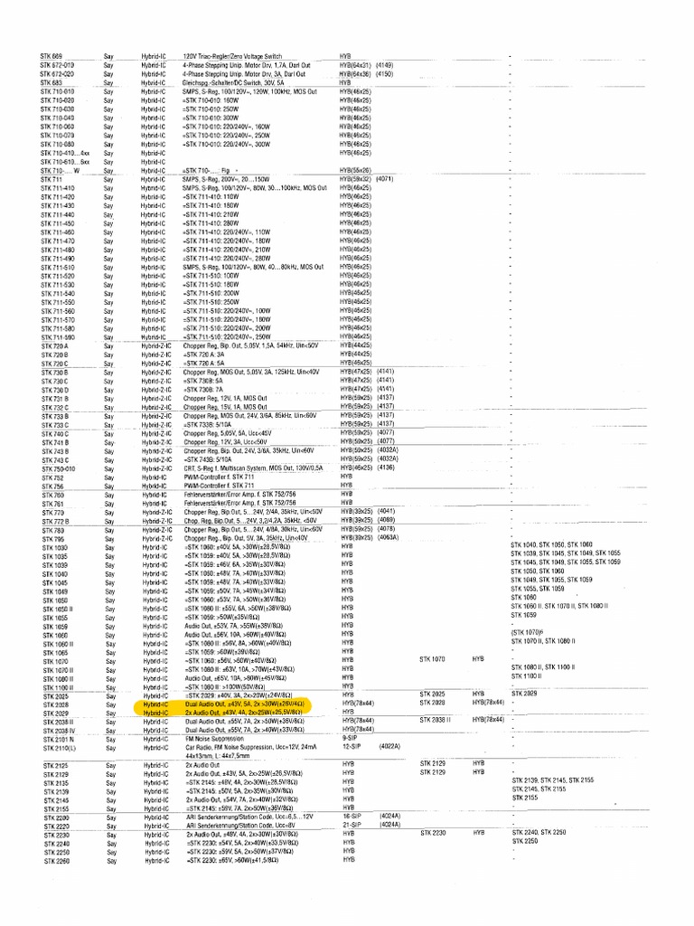 STK2028 STK2038-23720 | PDF