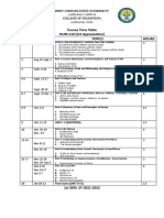 Course Time Table HUM 110 (Art Appreciation) Week Month Topics Hours