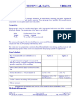 UD062 Technical Data Sheet for Low Heat Emission Prepreg