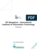 IIIT Bangalore - International Institute of Information Technology