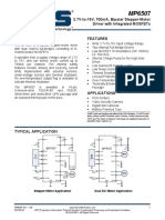 2.7V-To-15V, 700ma, Bipolar Stepper-Motor Driver With Integrated Mosfets