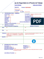 Hoja de Seguridad - Hidrógeno - D-2758 A-B