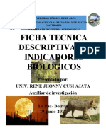 Ficha Tecnica de Indicadores Naturales