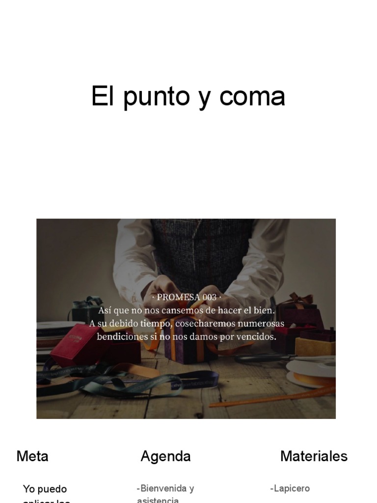 6to El Punto y Coma - Los Dos Puntos | PDF | Coma | Puntuación
