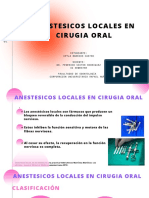 Anestesicos Locales en Cirugia Oral