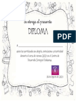 Diploma curso de verano