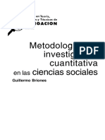 Metodología de La Investigación Cuantitativa en Las Ciencias Sociales by Guillermo Briones