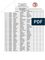 Masterlist BSE ENG B2019