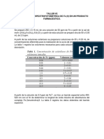 TALLER #2 DETERMINACION ESPECTROFOTOMETRICA DE Fe (II) EN UN PRODUCTO FARMACÉUTICO