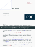 Physics On Curved Spaces: Kostas Kokkotas December 4, 2019