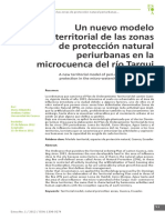 Un Nuevo Modelo Territorial de Las Zonas de Protección Natural Periurbanas en La Microcuenca Del Río Tarqui