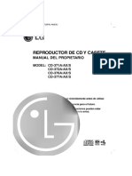 Reproductor CD Casete: Manual Propietario
