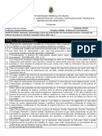 Universidade Federal Do Ceará Faculdade de Economia, Administração, Atuária, Contabilidade, Finanças E Secretariado Executivo Fichamento