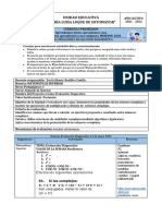Ficha Pedagógica Matemáticas Superior S. Evaluación Diagnostica Bustillos Castillo